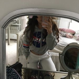 nasa cropped or not cropped sweatshirt